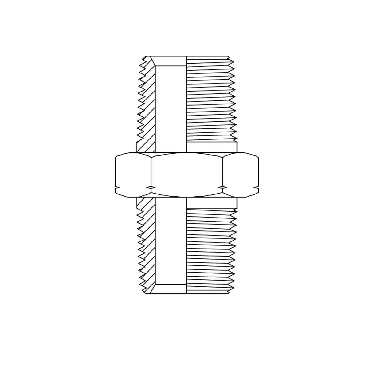 BTM-NPM - BSPT Male x NPT Male