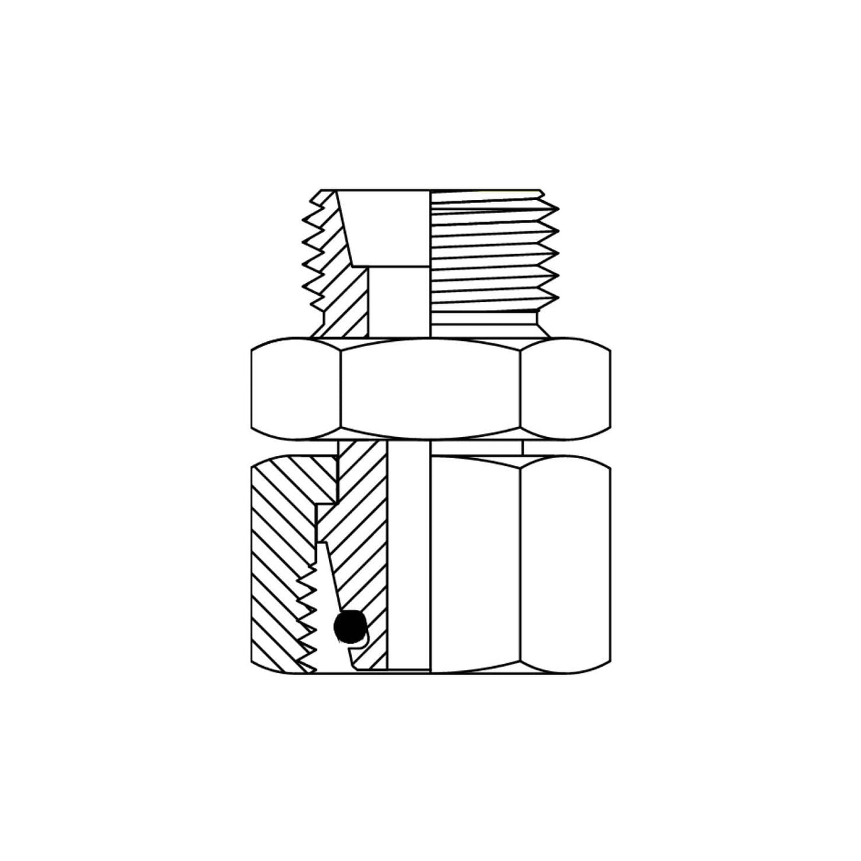 DHM-DHFX - DIN Metric Heavy Male x Female Swivel