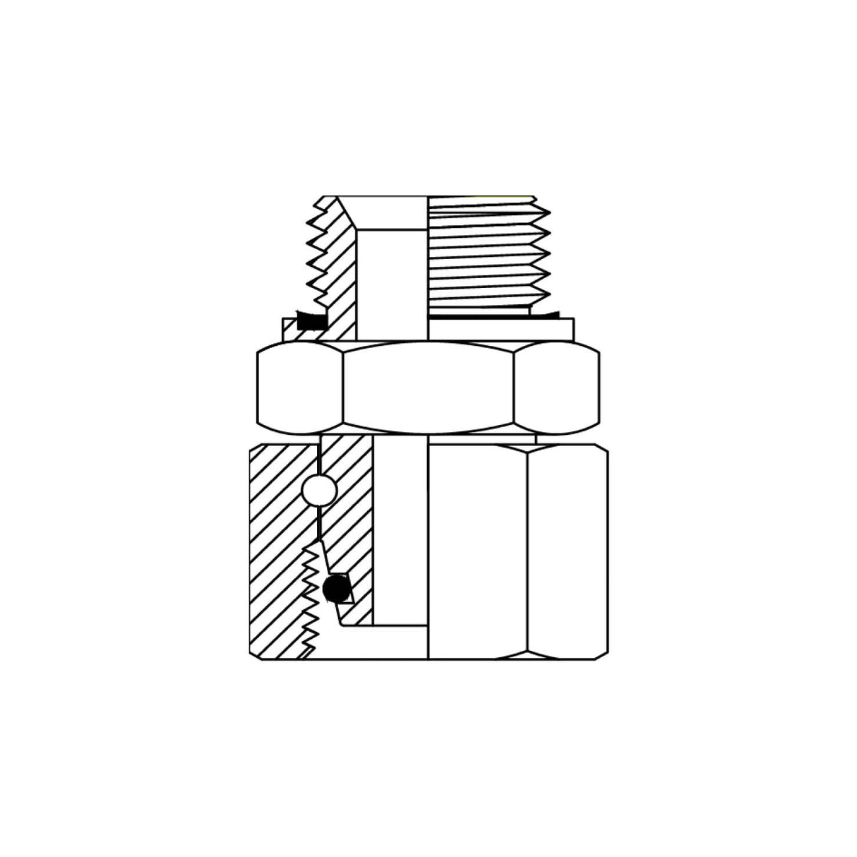 BPM-DHFX - BSPP Male x DIN Metric Heavy Female Swivel