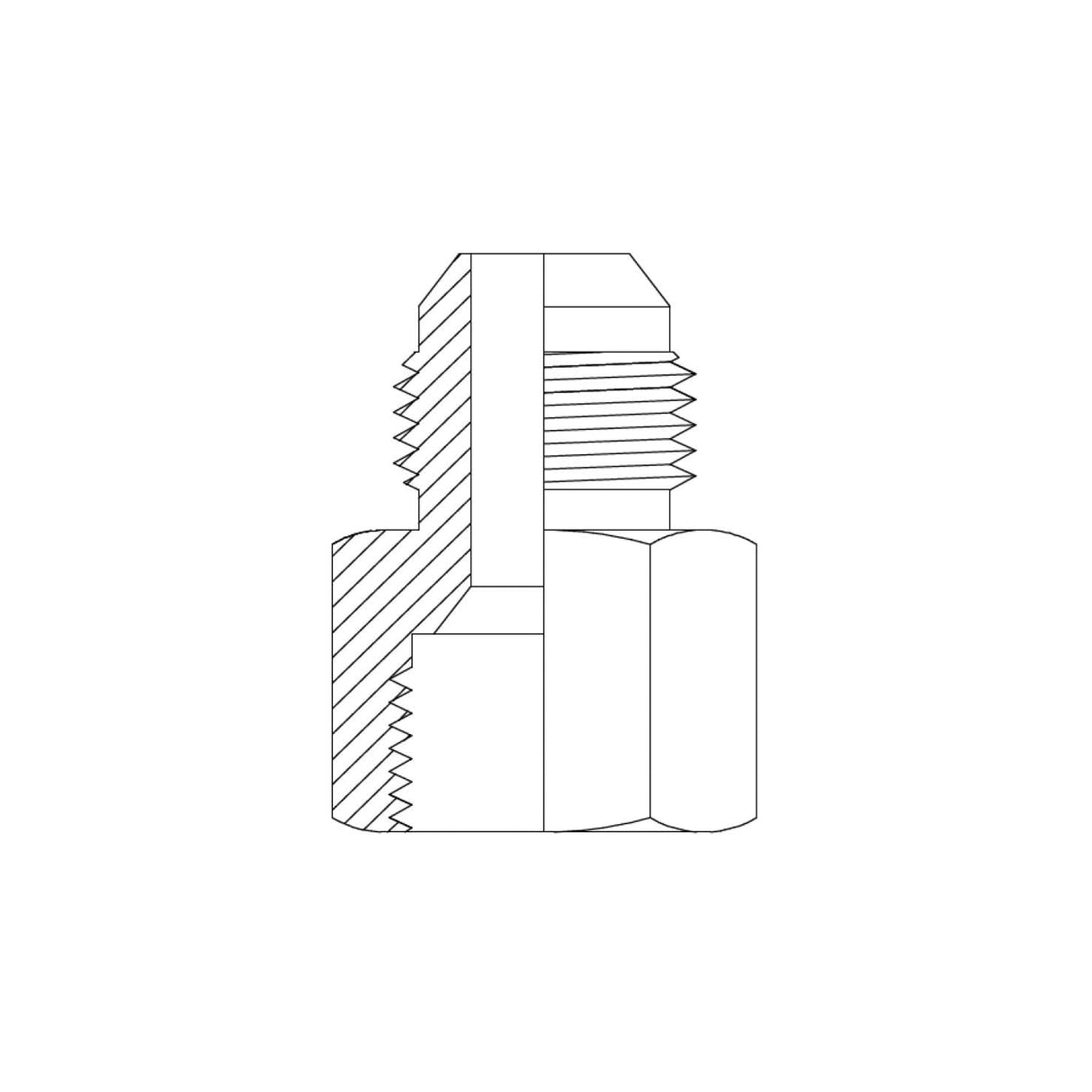 JCM-JCFR - JIC Male x JIC Fixed Female - Flow Restrictor