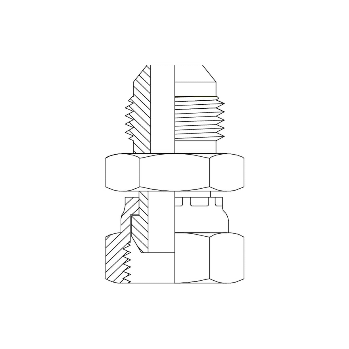JIC Male — BSPP Female Swivel | Hydraulic Adaptor