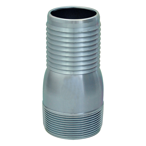 HOSETAIL COMBINATION NIPPLE ZINC PLATED STEEL BSPT