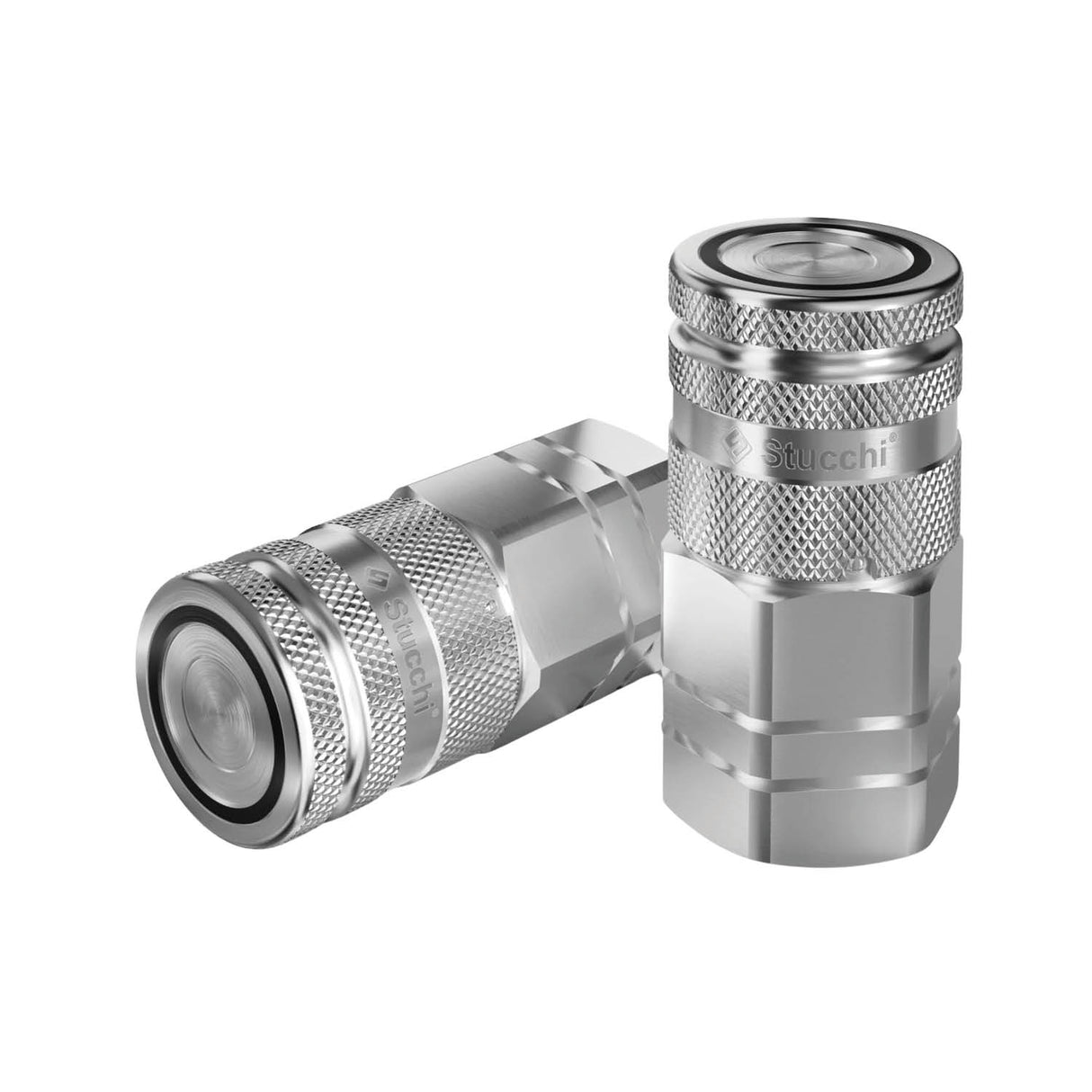 Stucchi A-HD Female Flat Face Coupler Connect Under Pressure (ISO 16028)