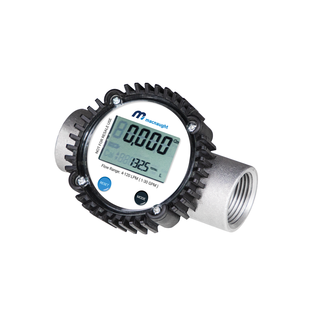 Macnaught ADTFM-2 Digital Inline Diesel Flow Meter – 1" BSP | 4–120 LPM
