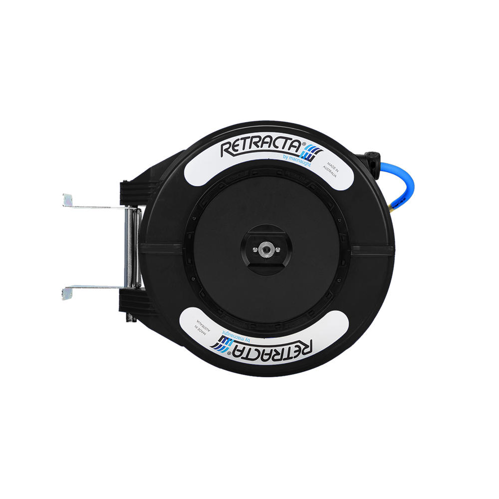Retracta R3 Hose Reel – Black Case, Blue Hybrid Hose for Air/Water