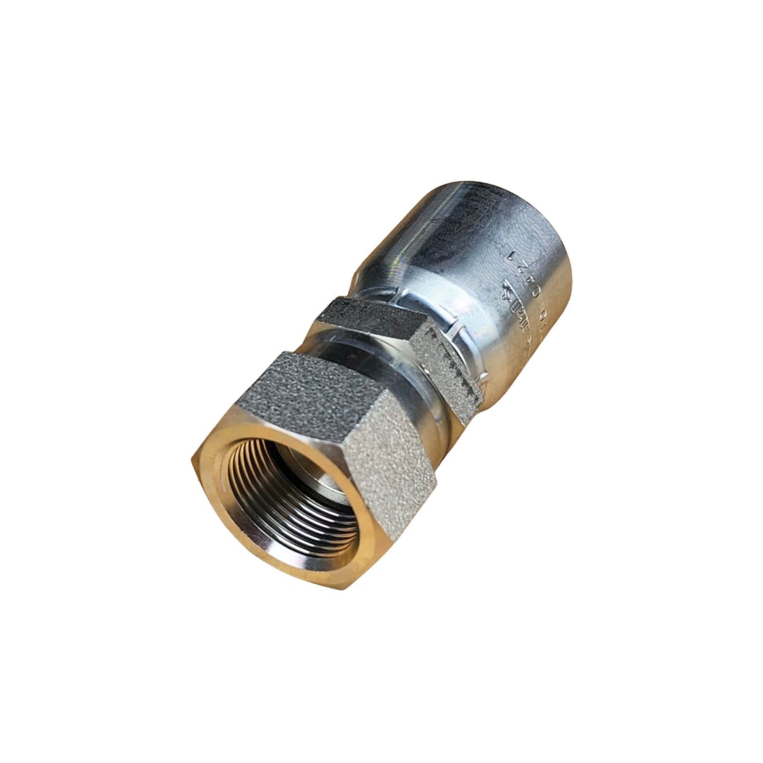 B2-KMFX JIS Metric (Komatsu) Female Swivel One-Piece Crimp Fitting