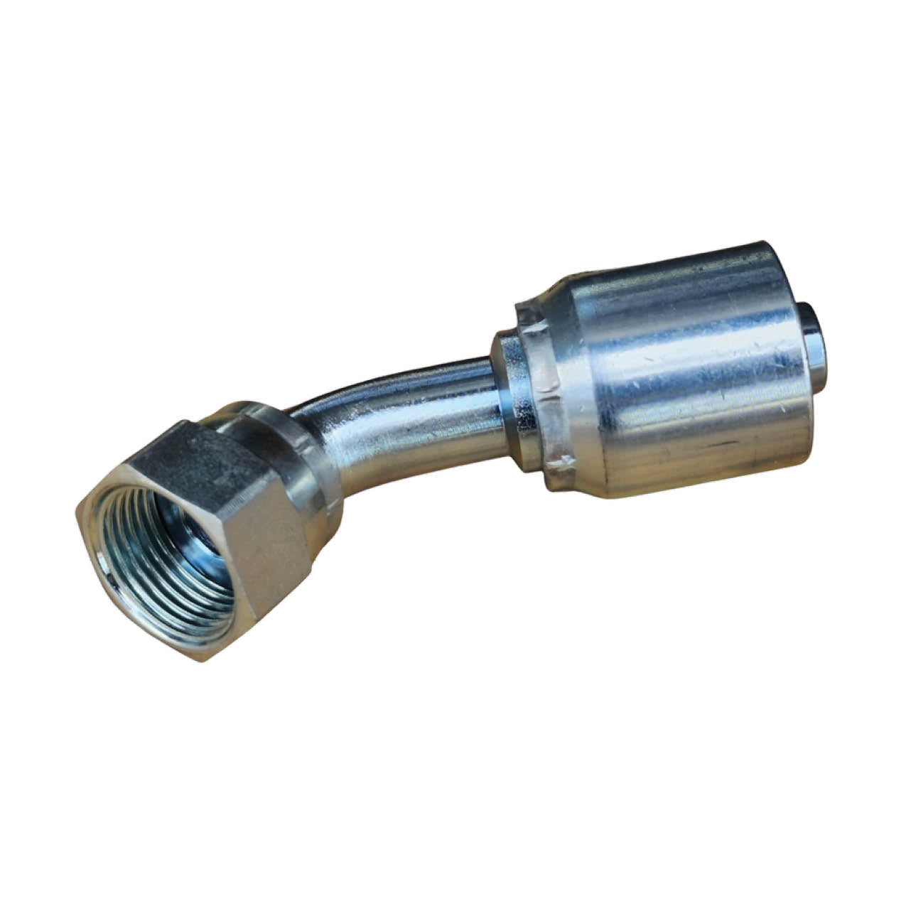 B2-OFFX45 ORFS Female Swivel 45° One-Piece Crimp Fitting