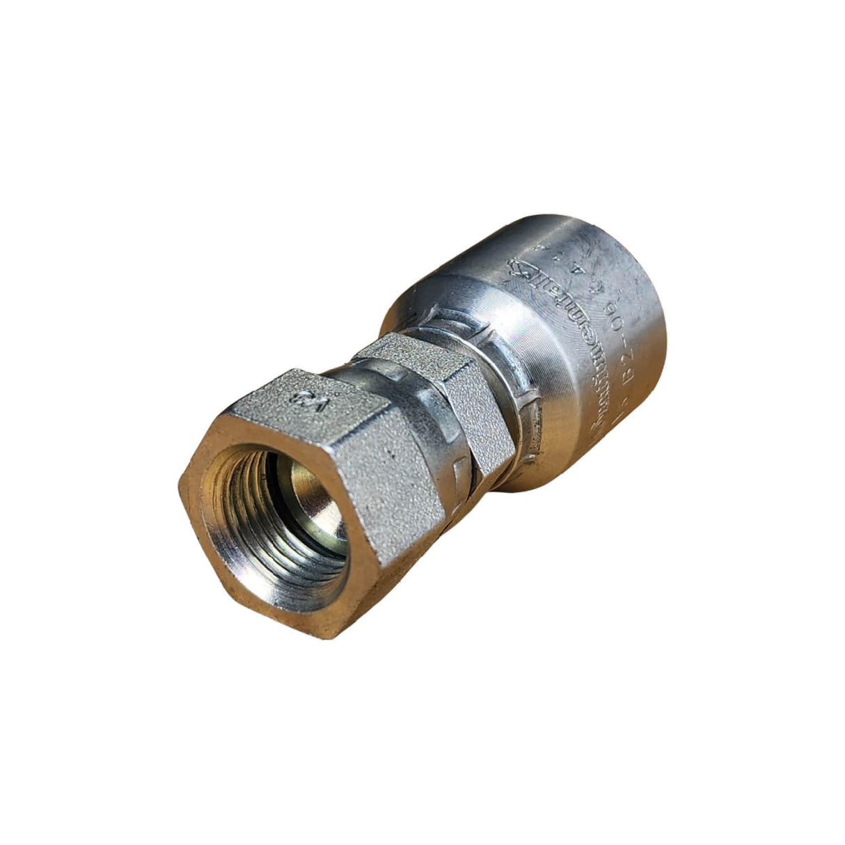 B2-SFFX SAE 45° Flare Female Swivel One-Piece Crimp Fitting