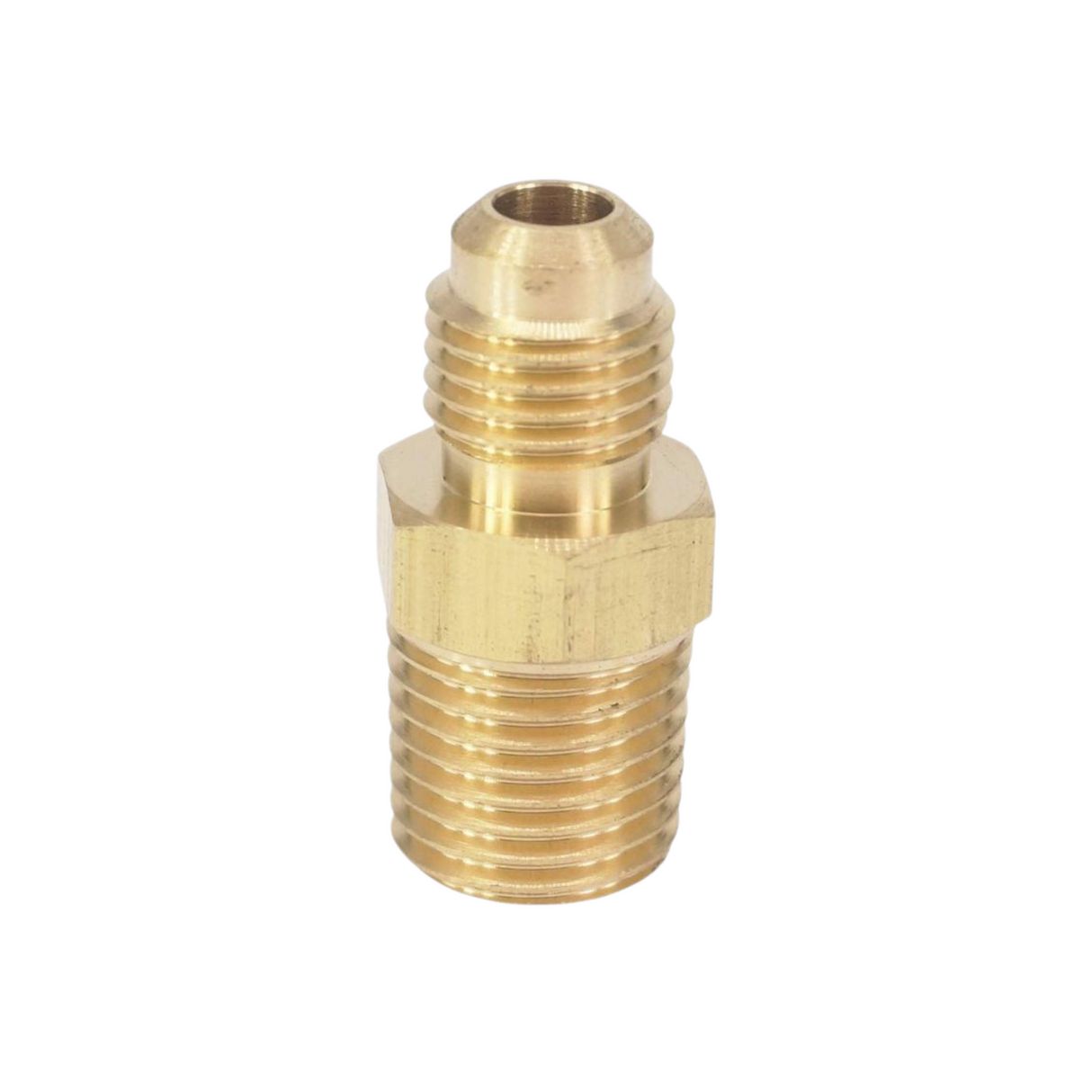 #7 Brass SAE 45° Flare x NPT Male Adaptor