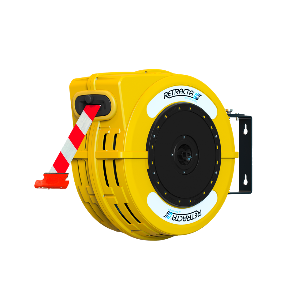 Retracta C1 Hose Reel (Yellow) Danger Tape