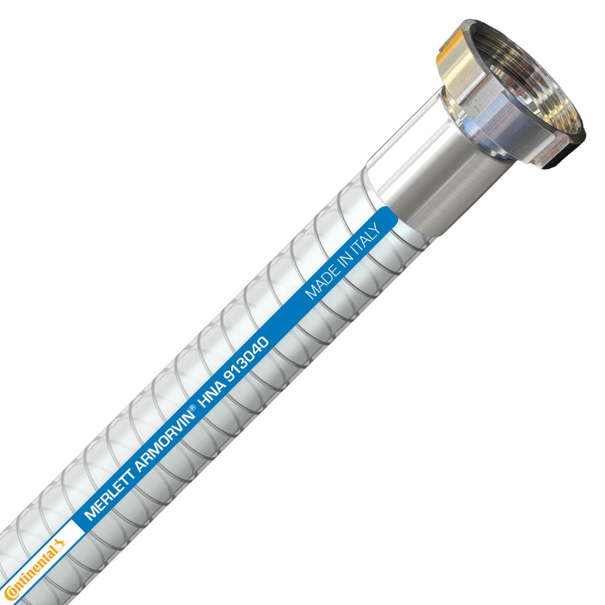 Continental Armorvin HNA PVC Food and Beverage Clear Suction Hose assembly with 2-inch BSM RJT fittings