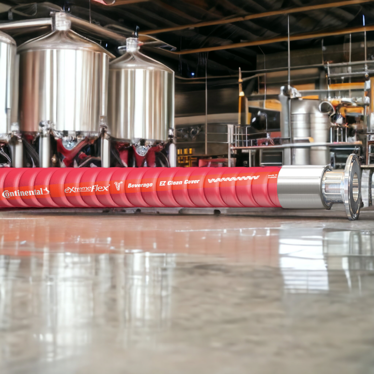 Continental ExtremeFlex™ Beverage EZ Glide Hose Assembly – Tri Clamp Ends