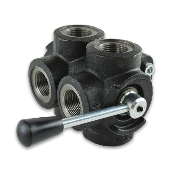 Manual Diverter Valve 6-Port | DDF6 Series – HV Hydraulic Italy