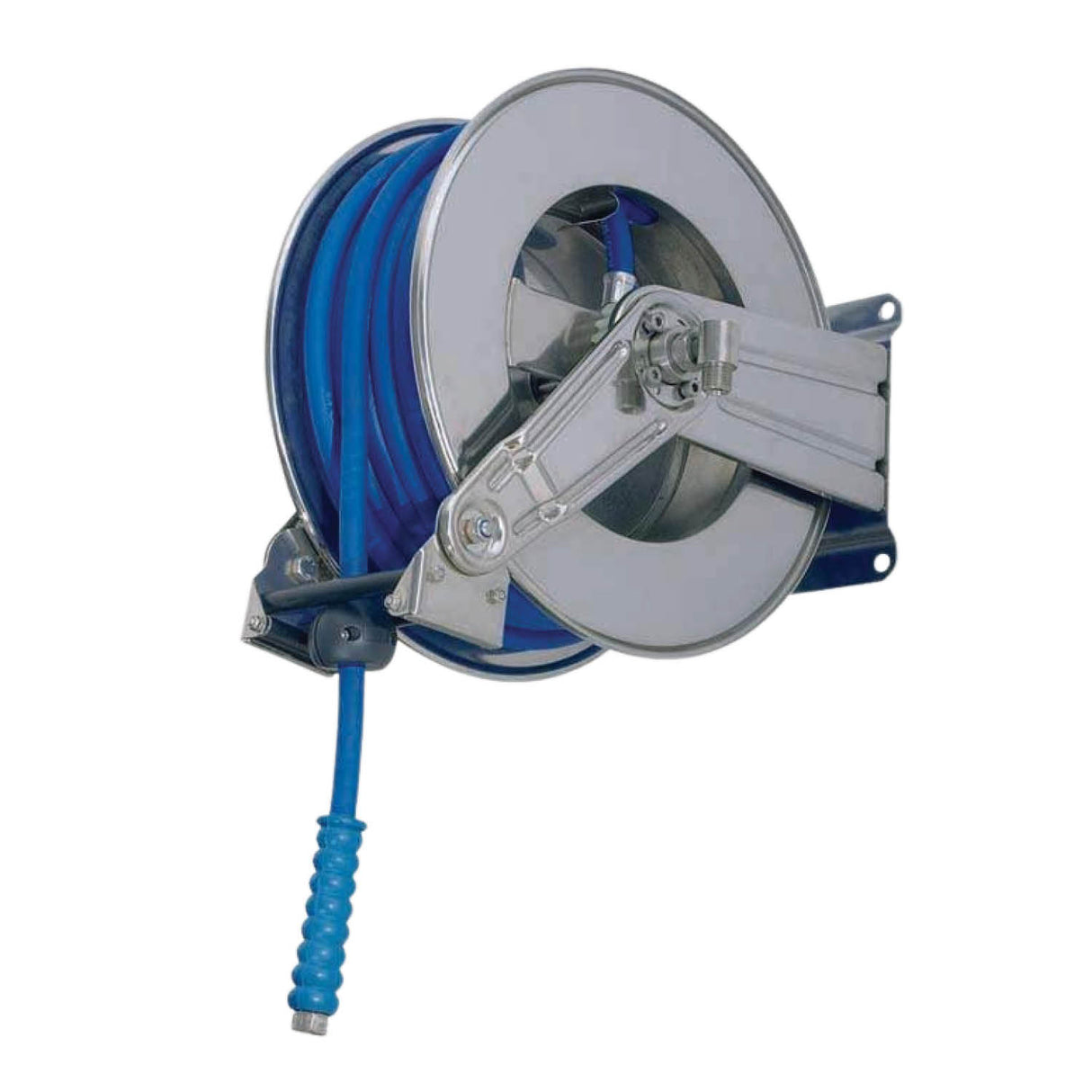 Premium Washdown Hose on Reel  Fortress 300, Stainless Ends
