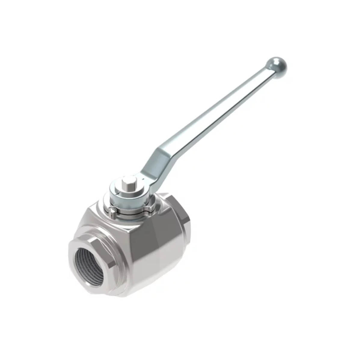 2-Way High Pressure BSP Ball Valve | Side Mounting Holes