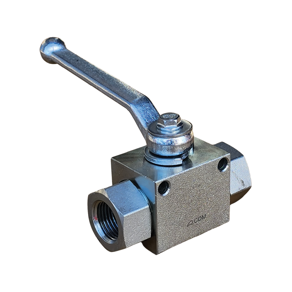2-Way High Pressure BSP Ball Valve | Side Mounting Holes