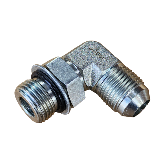 MSM-JCM90 - Metric Stud Male x JIC Male 90 Degree Elbow