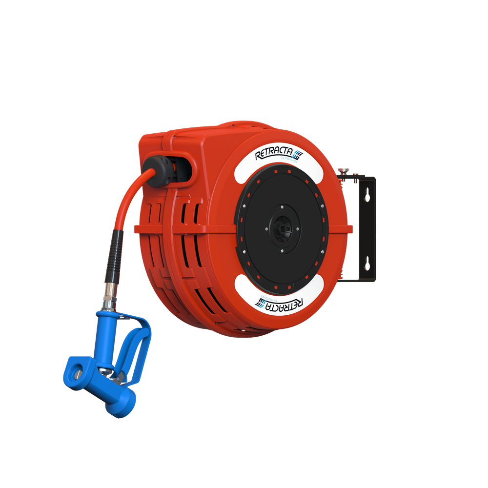 Retracta C1 Hose Reel (Red) - Hot/Cold Water Washdown