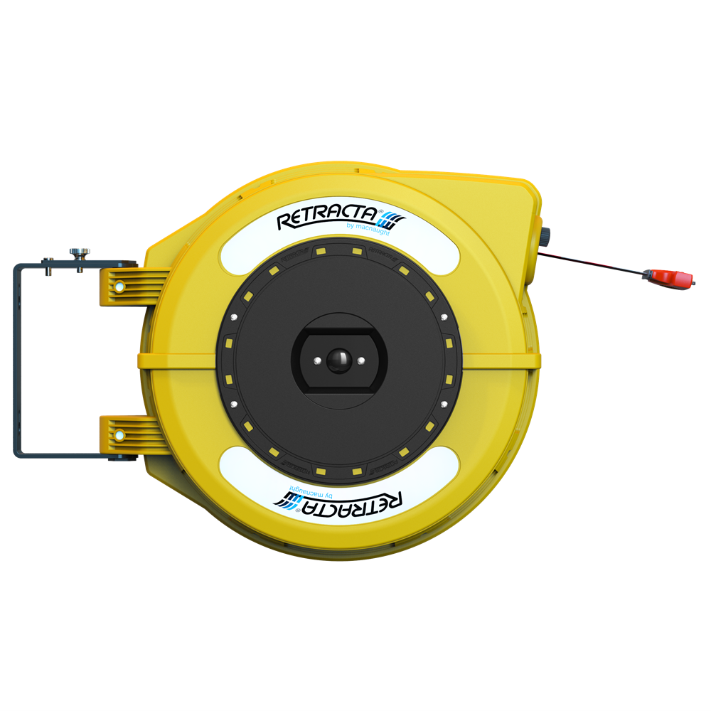 Retracta C1 Hose Reel (Yellow) Danger Tape