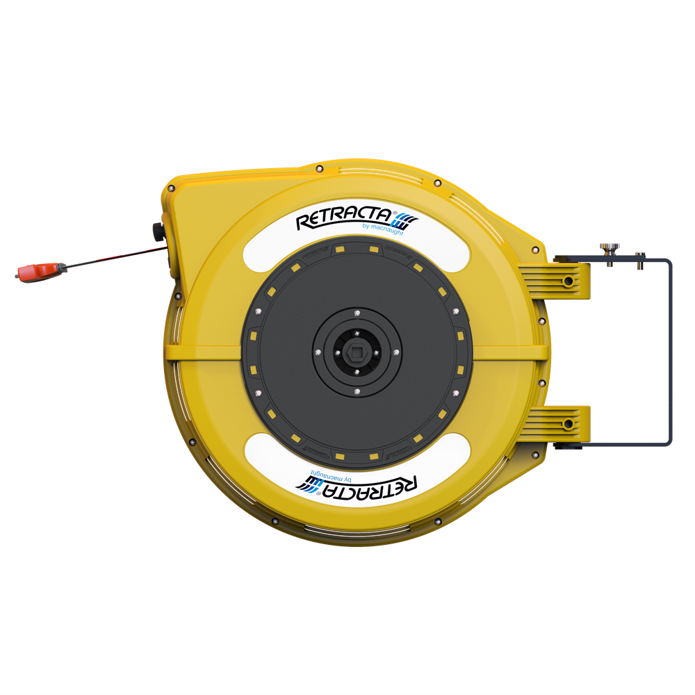 Retracta C1 Hose Reel (Yellow) Danger Tape