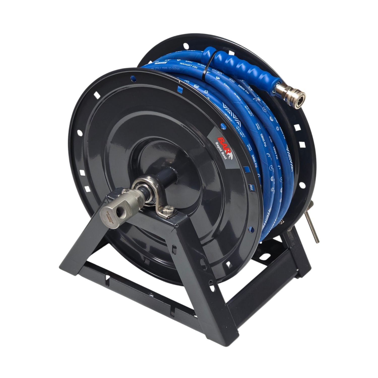 Heavy Duty A-Frame Pressure Wash Hose Reel – Up to 5,075 PSI, 46m Capacity