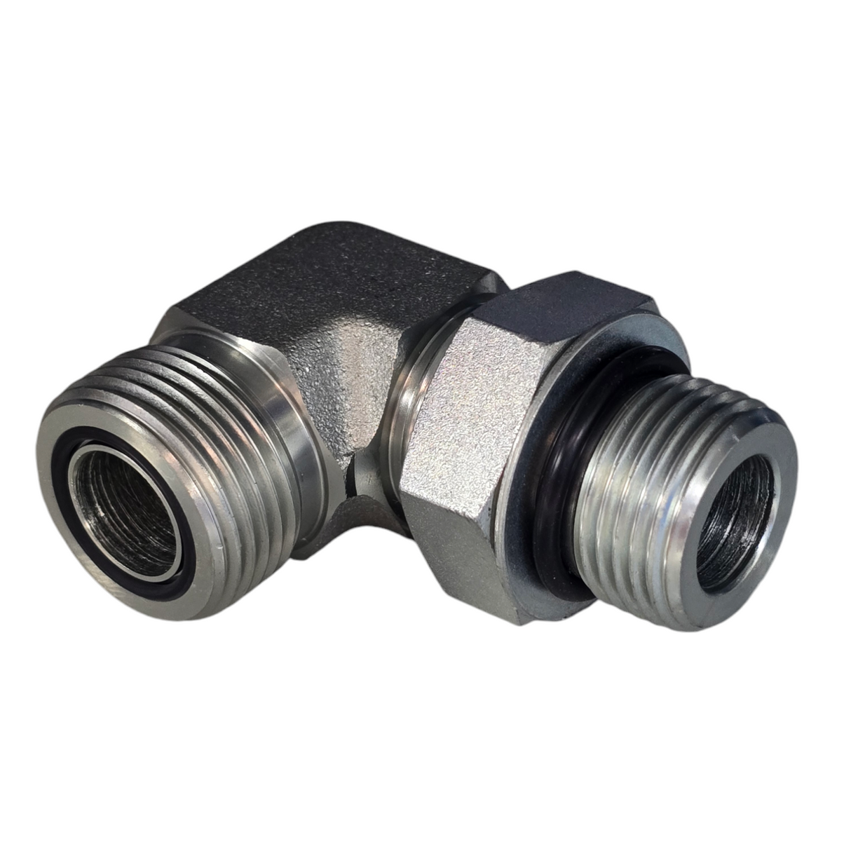 ORFS Male × UNO Male 90° Elbow | Hydraulic Adaptor | Tas Hose