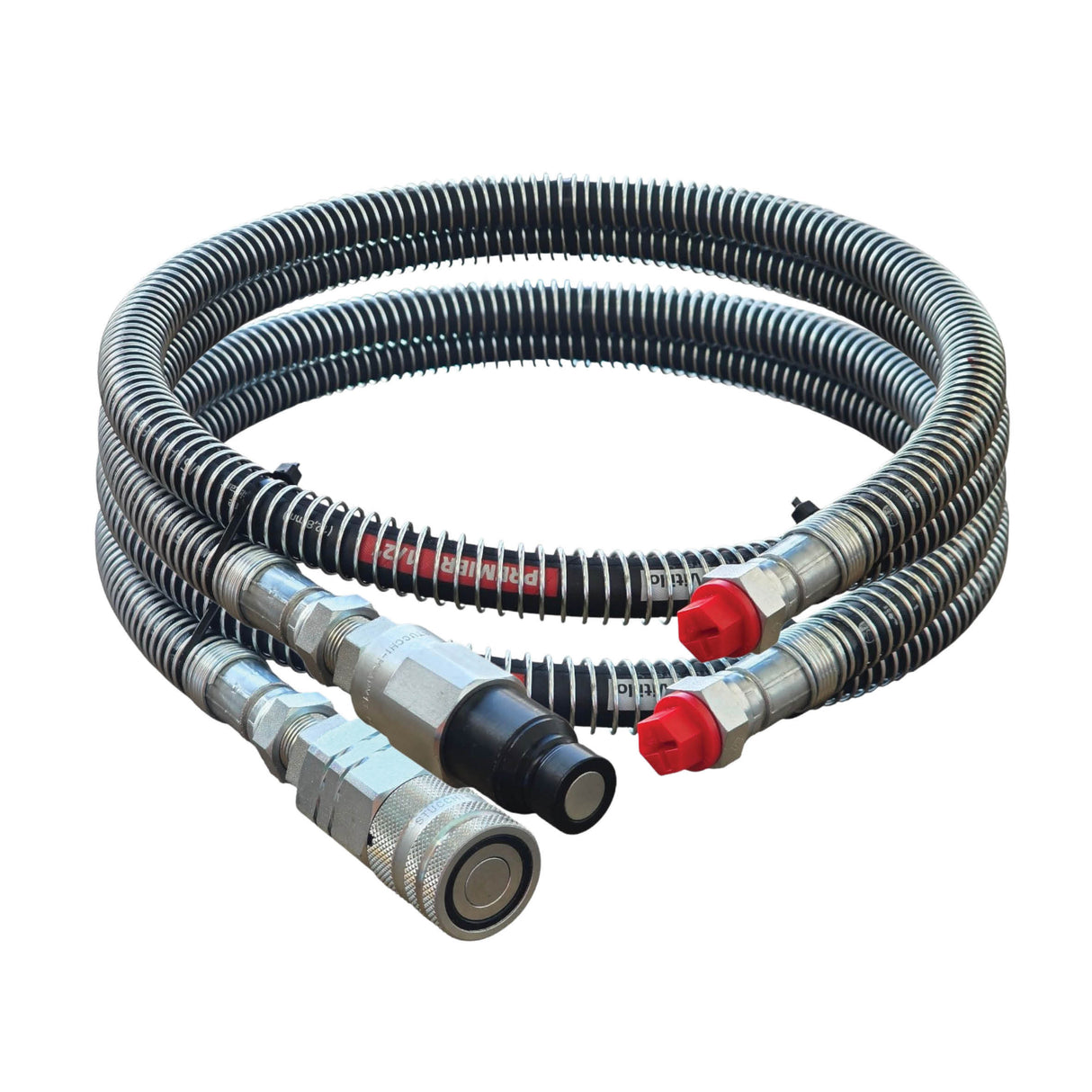 1/2" BSPP Male x Female Hose Kit – Rock Breaker & Auger Drive (Ready to Use)