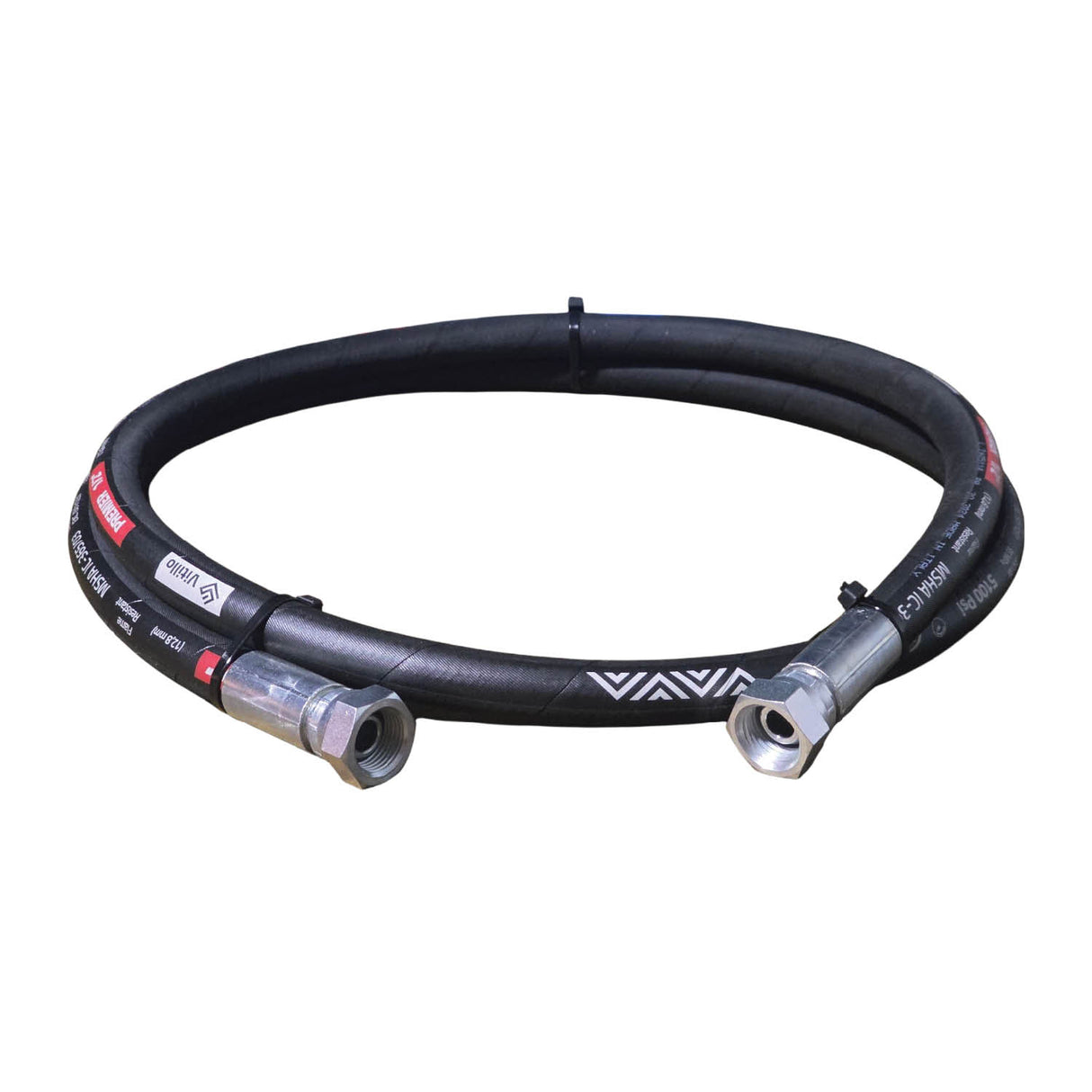 1/2" BSPP Male x Female Hose Kit – Rock Breaker & Auger Drive (Ready to Use)