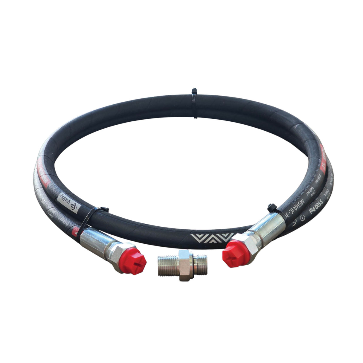 1/2" BSPP Male x Female Hose Kit – Rock Breaker & Auger Drive (Ready to Use)