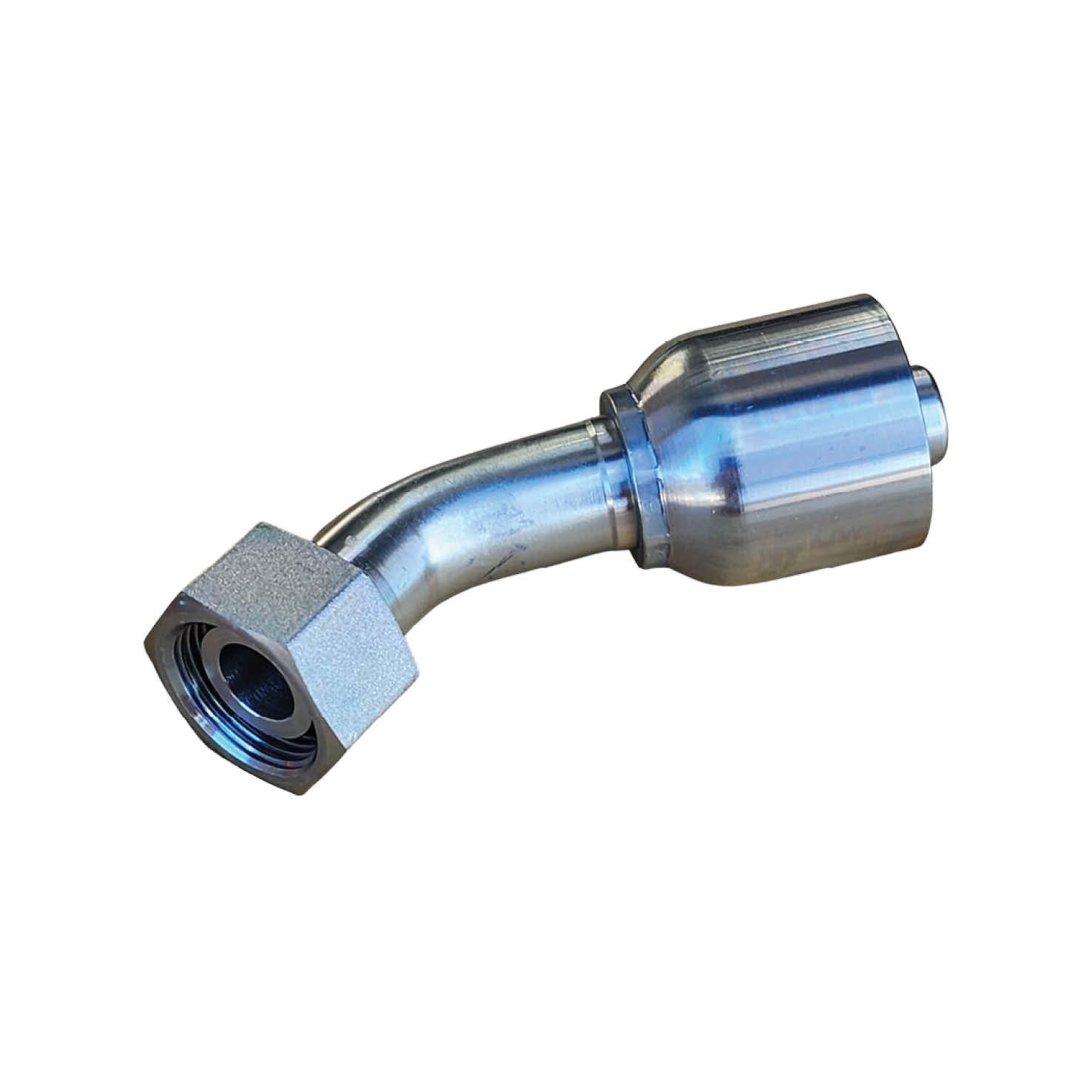 SG-DLFX45 Metric Light Female 45° Spiral Hose Crimp Coupling