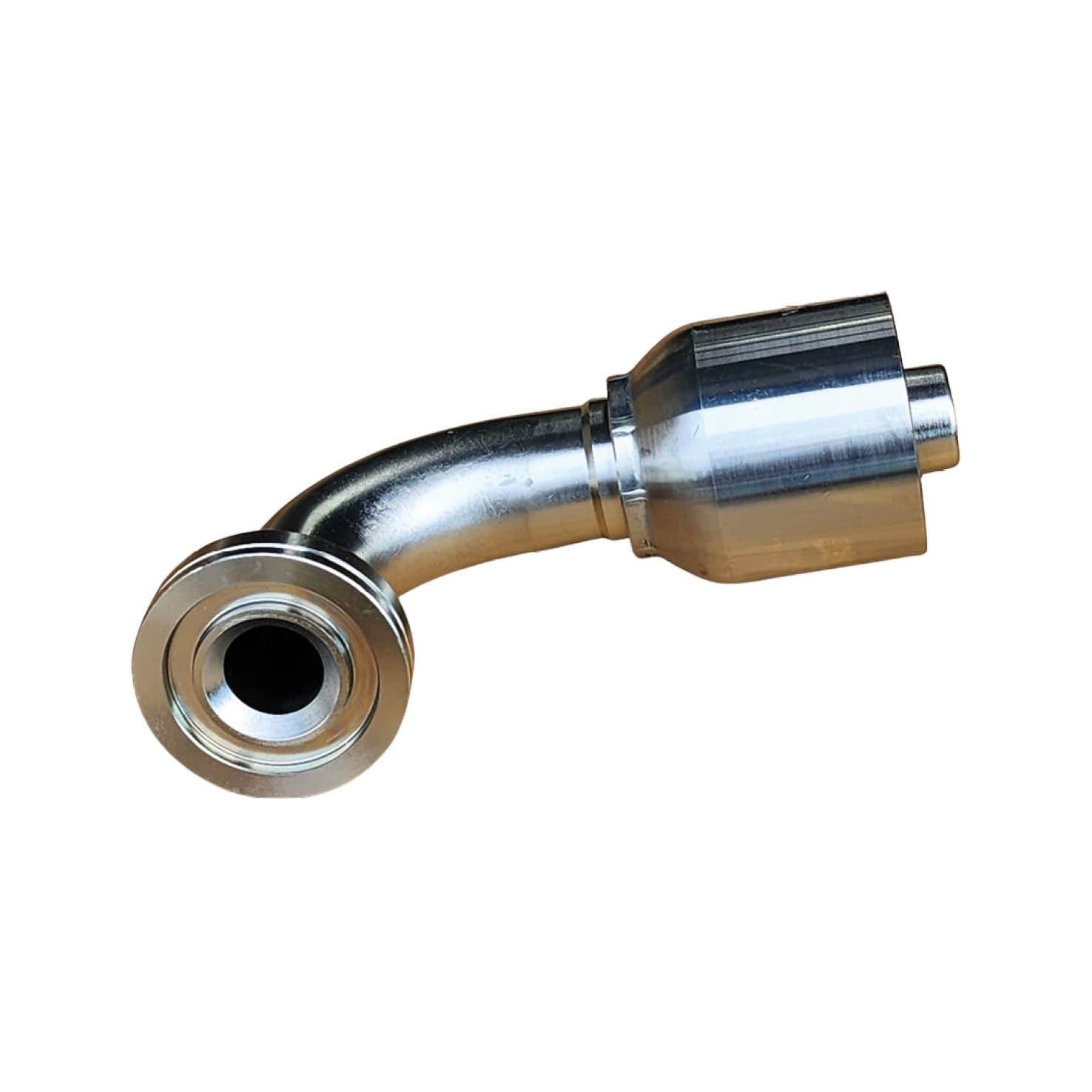 SG-FH90 One-Piece Code 62 Flange 90° Spiral Hose Crimp Coupling