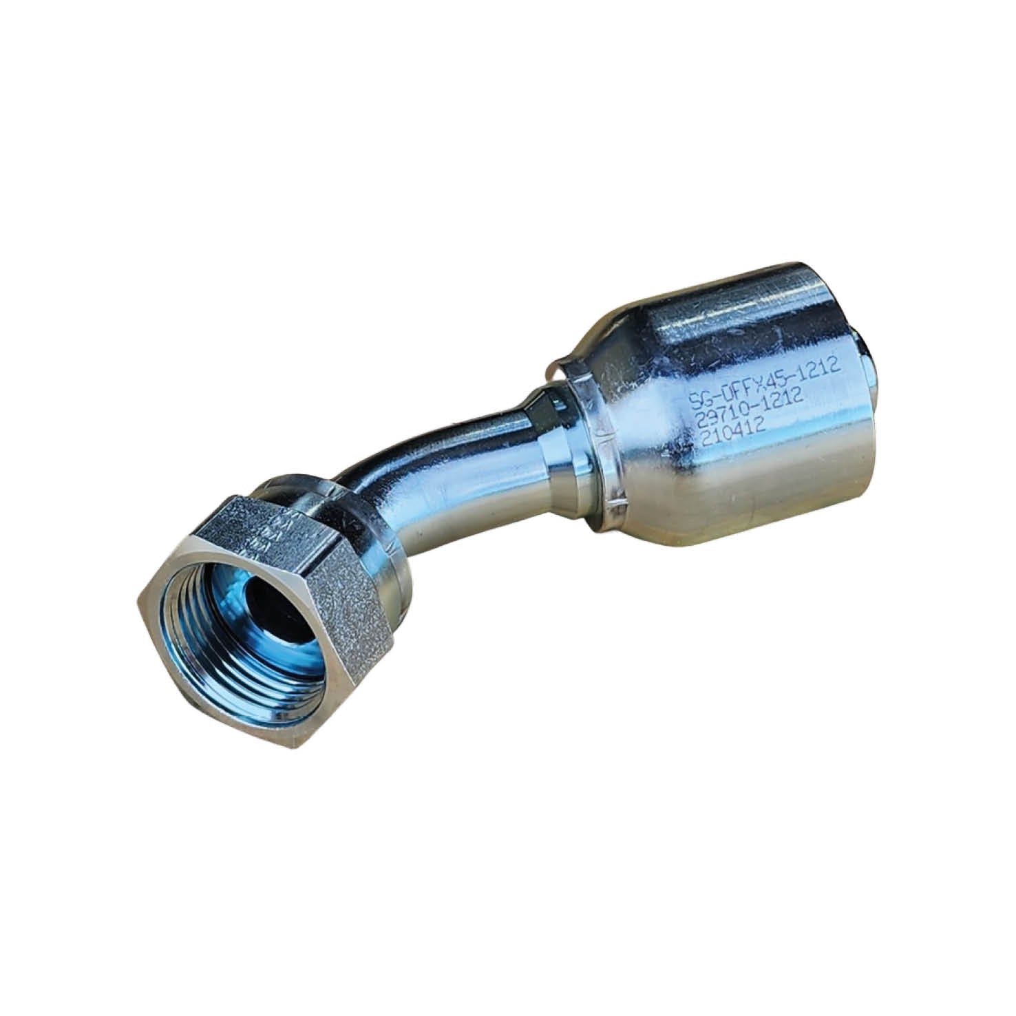 SG-OFFX45 ORFS Female 45° Swivel Spiral Hose Coupling