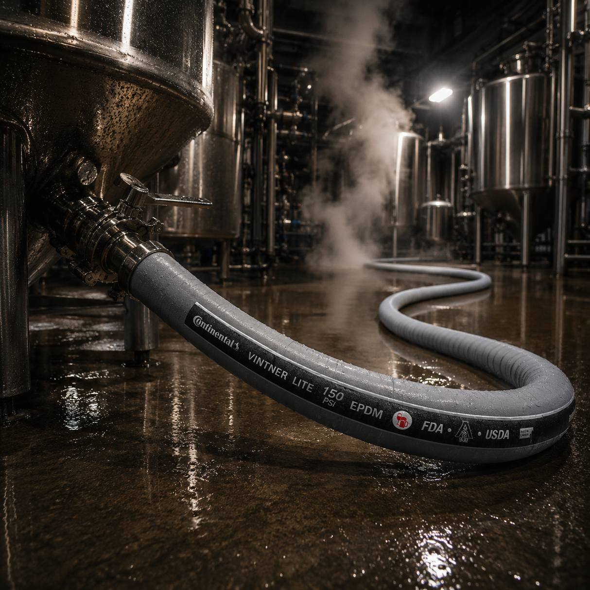 38mm x 1.5" Tri-Clamp Crimped Beverage Hoses - Beer | Wine | Cider | Spirits | Milk