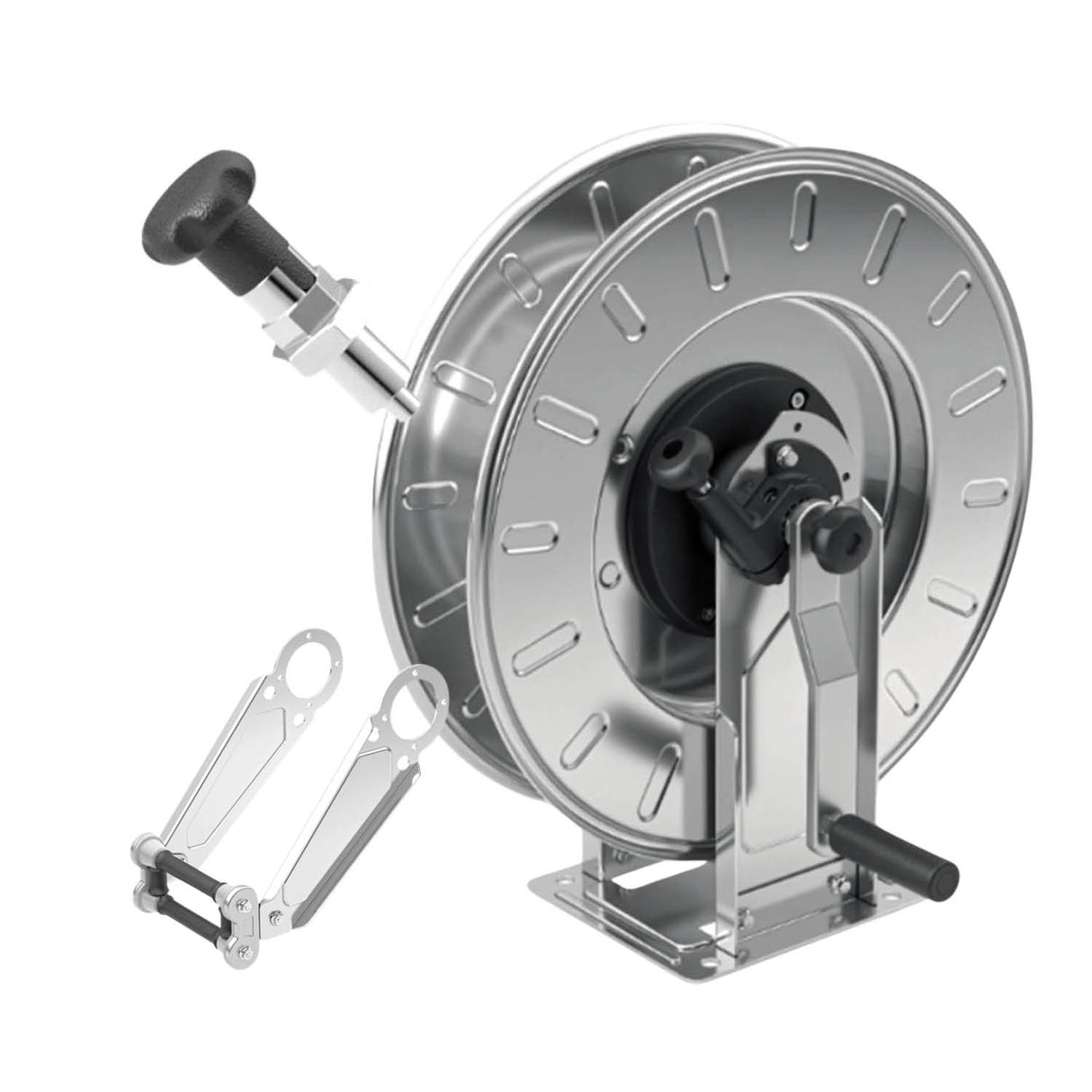 Retracta Y Series Stainless Hand Crank Reel - Suits 1/2" Hose (20m-90m)