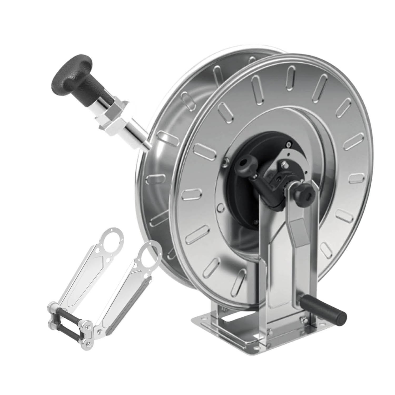 Retracta Y Series Stainless Hand Crank Reel - Suits 1/2" Hose (20m-90m)