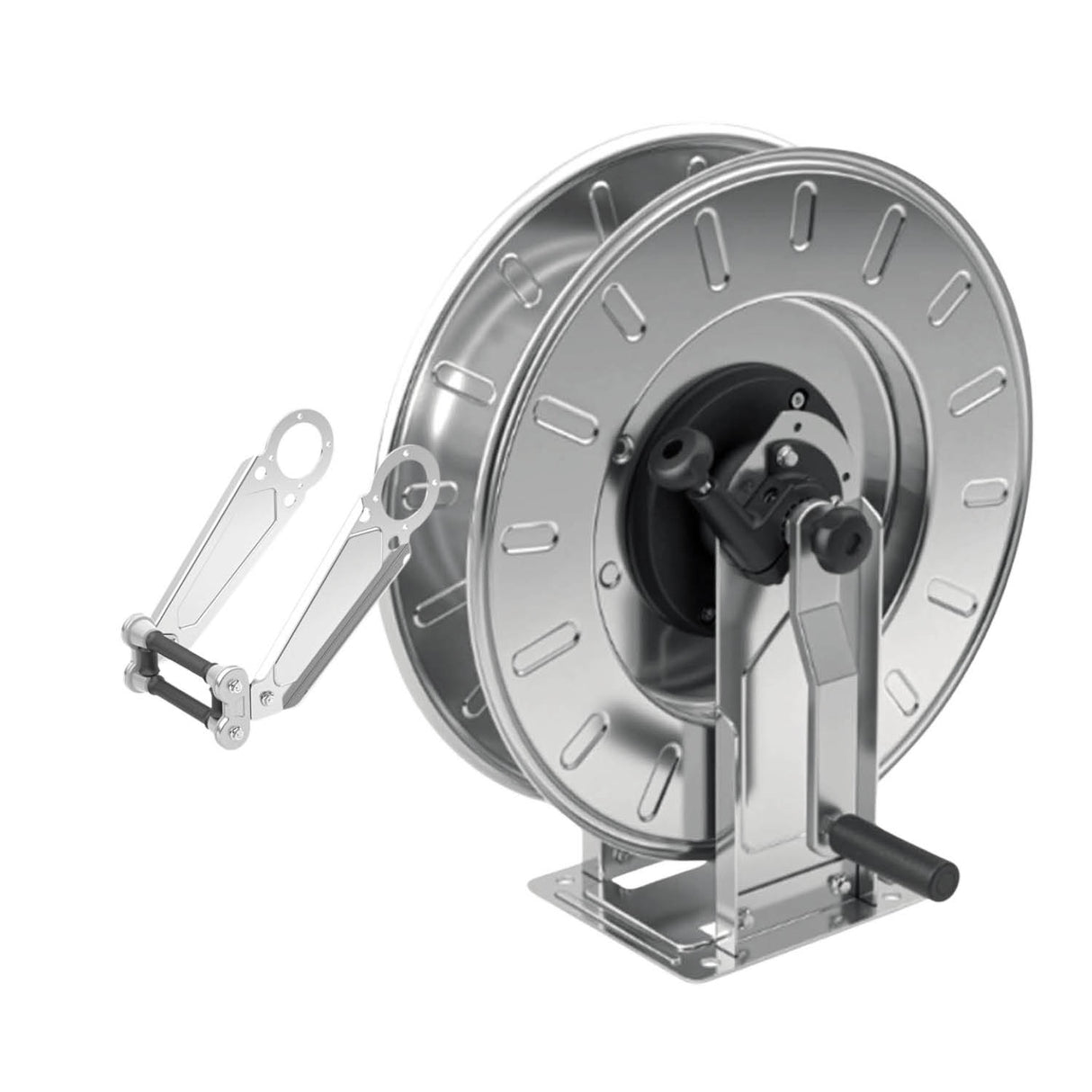 Retracta Y Series Stainless Hand Crank Reel - Suits 1/2" Hose (20m-90m)