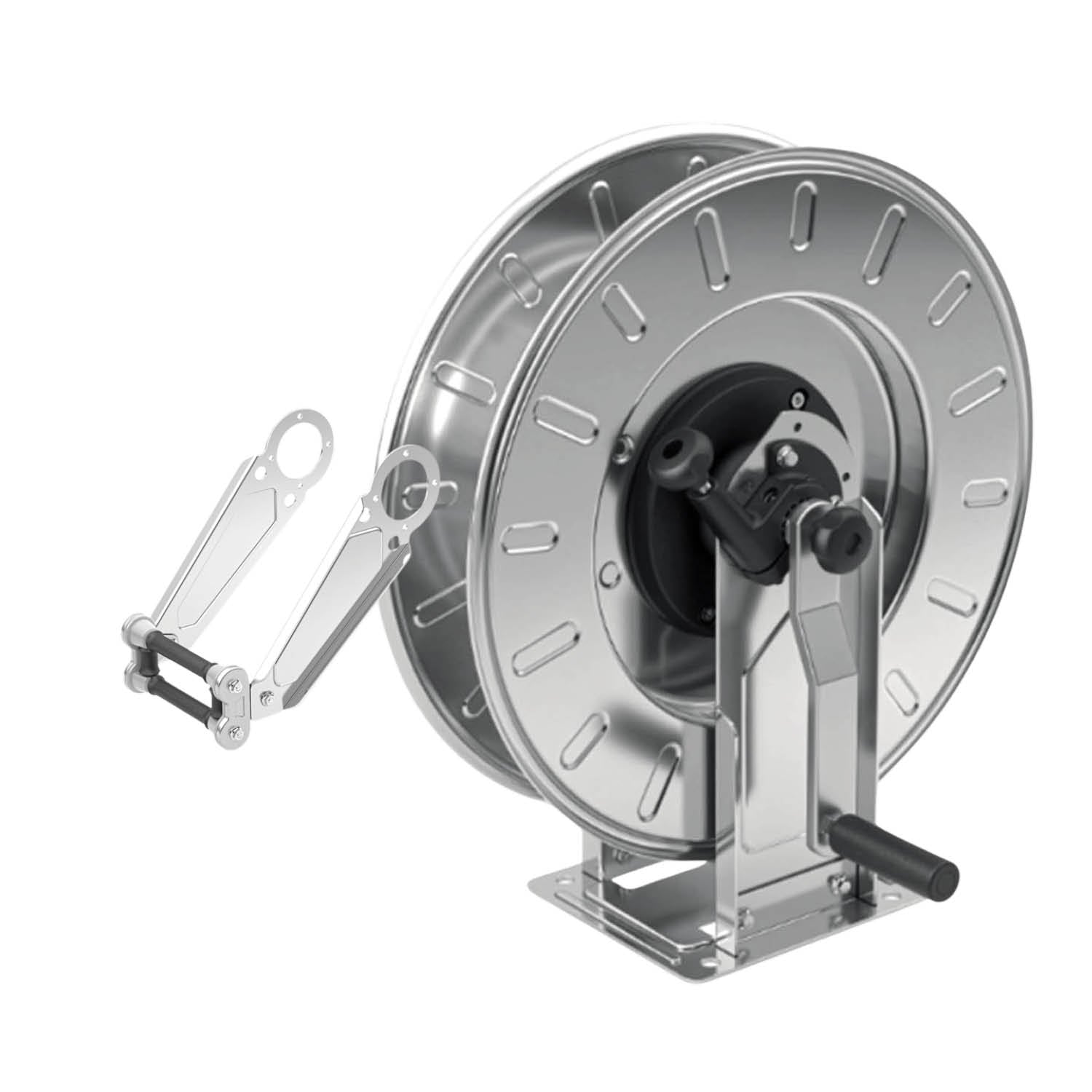 Retracta Y Series Stainless Hand Crank Reel - Suits 1/2" Hose (20m-90m)