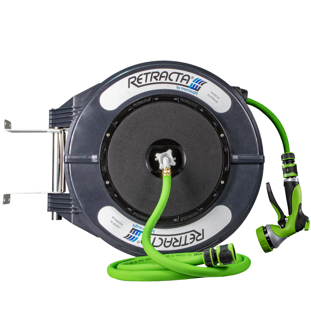 Macnaught R3 Retracta Industrial Hose Reels – Air, Water, Oil, Grease & More