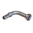 Code 61 flange 90 degree elbow long drop two-piece crimp tail hydraulic fitting made from zinc-plated steel