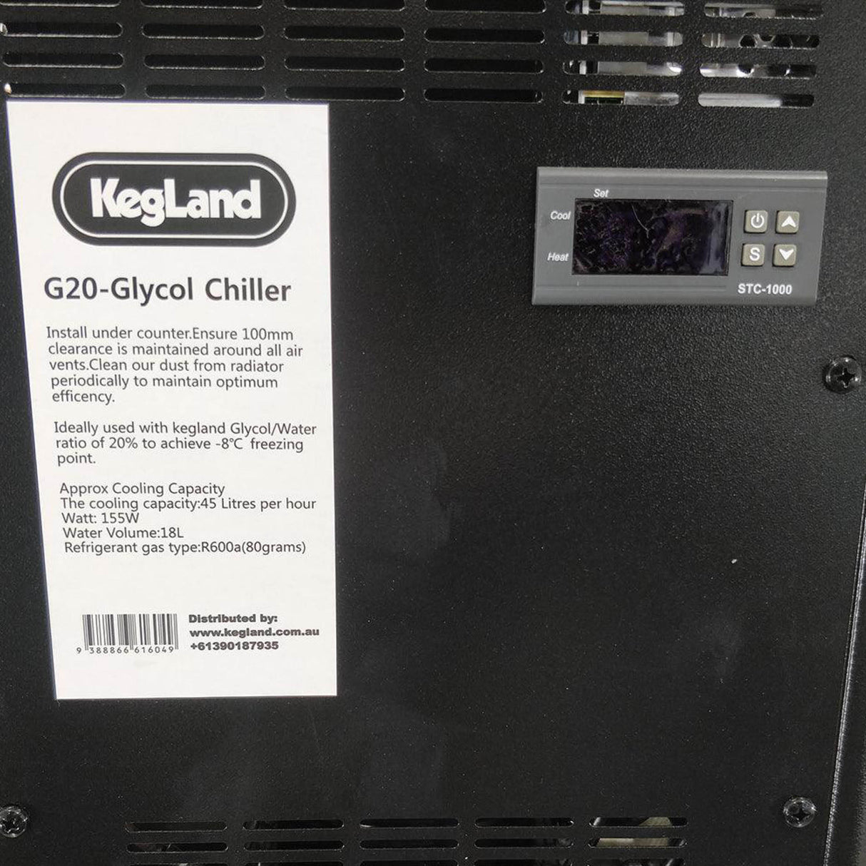 Fermentation Glycol Chiller with Digital Control – Dual Pump Icemaster G20 | 500W Cooling Power