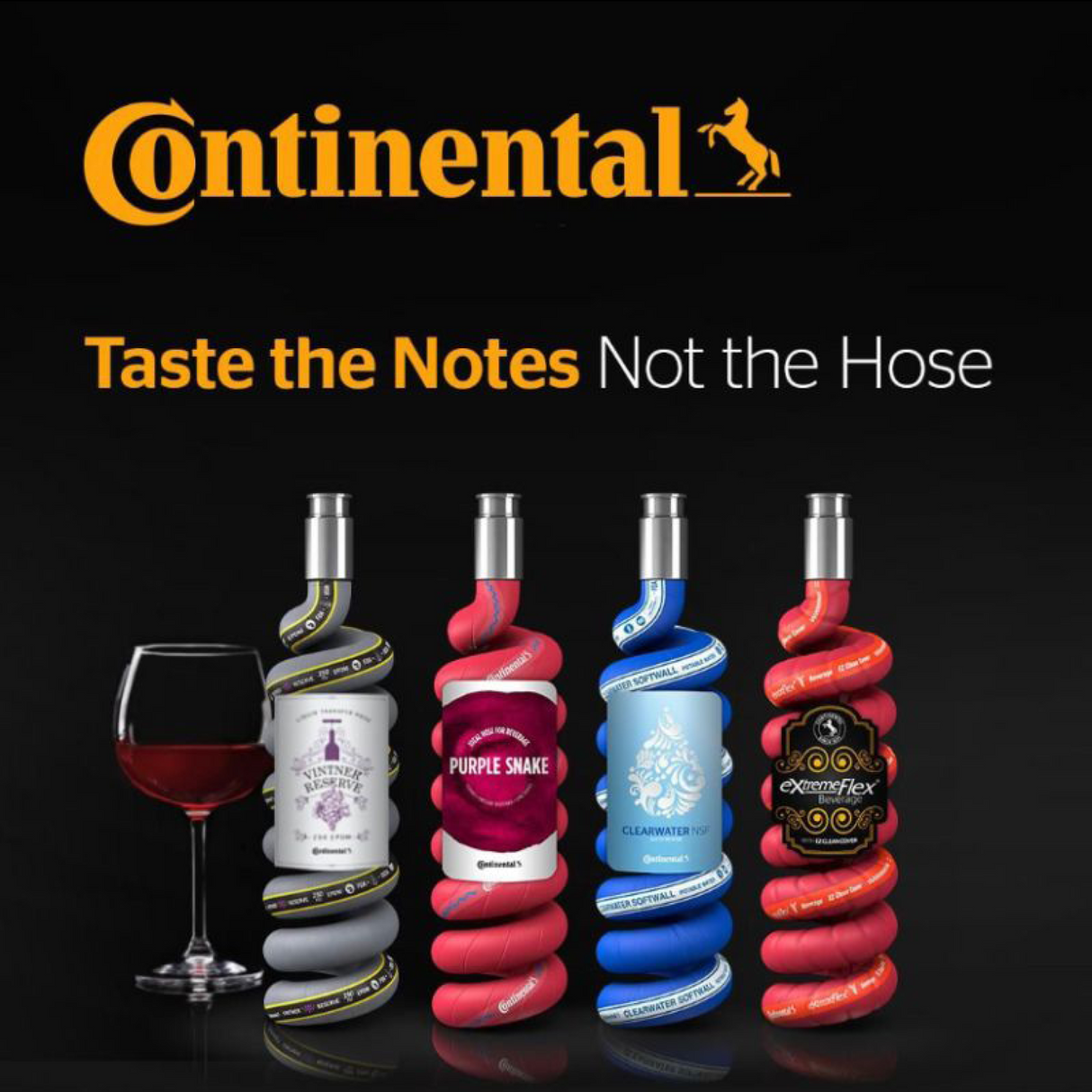 Continental ExtremeFlex™ Beverage EZ Glide Hose Assembly – Tri Clamp Ends