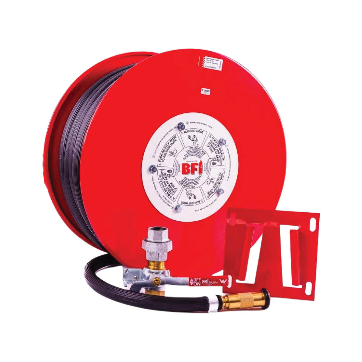 BFI Fire Hose Reel 19mm x 36m – AS1221 Certified Wall Mounted