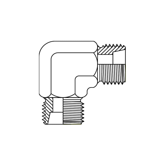 1C9 - METRIC DKL MALE X METRIC DKL MALE 90DEG ELBOW
