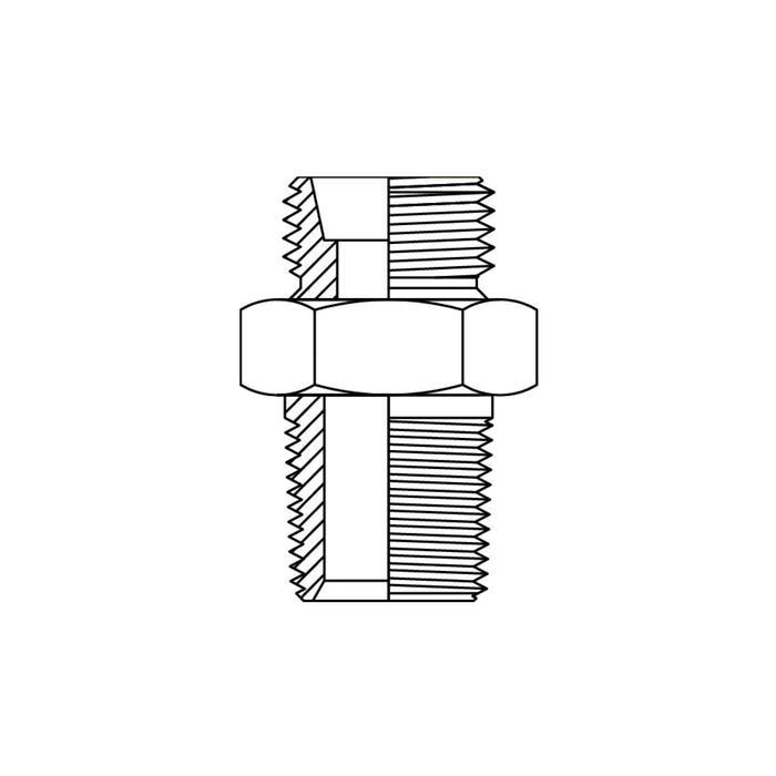 1CT - METRIC DKL MALE X BSPT MALE NIPPLE