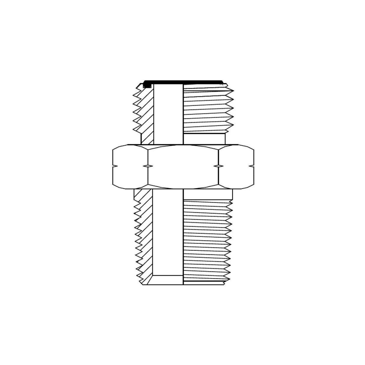 1FN - ORFS MALE X NPT MALE NIPPLE
