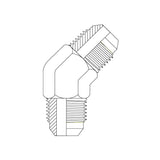 1J4 JIC MALE X JIC MALE 45DEG ELBOW