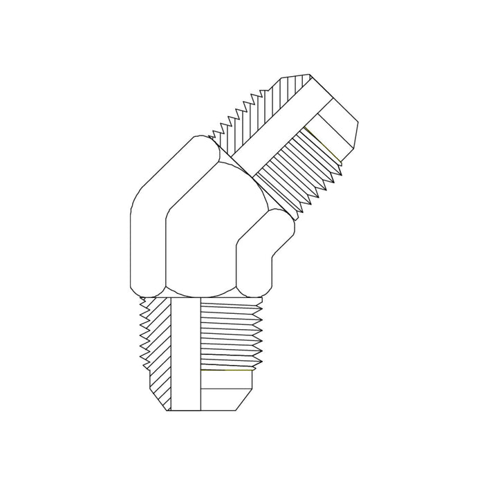 1J4 JIC MALE X JIC MALE 45DEG ELBOW