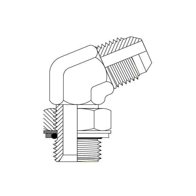 JIC Male × BSPP Male 67° Elbow | Hydraulic Adaptor