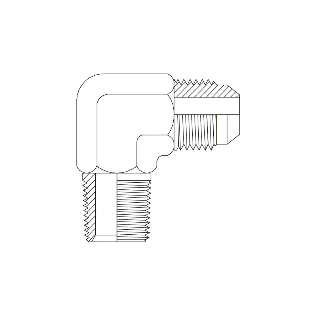 1JN9 - JIC MALE X NPT MALE 90DEG ELBOW