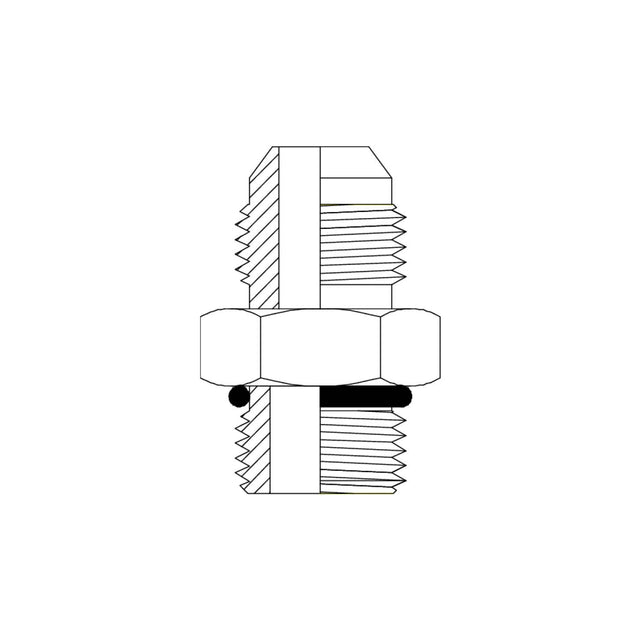 JIC MALE - UNO MALE HEX NIPPLE - Hydraulic Adaptor